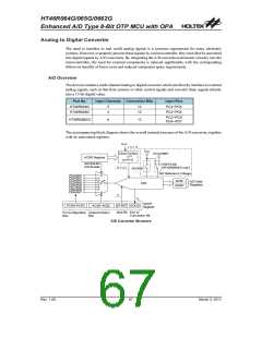 浏览型号HT46R0662G的Datasheet PDF文件第67页