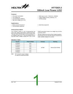 浏览型号HT7533-2的Datasheet PDF文件第1页
