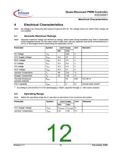 浏览型号ICE2QS01的Datasheet PDF文件第12页