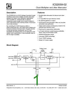 浏览型号ICS2059GI-02的Datasheet PDF文件第1页