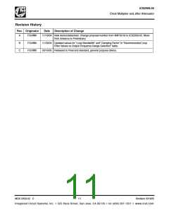 浏览型号ICS2059GI-02的Datasheet PDF文件第11页