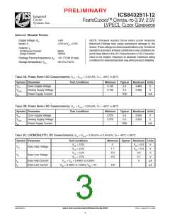 浏览型号ICS843251BGI-12T的Datasheet PDF文件第3页