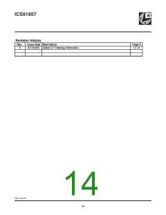 浏览型号ICS91857YGLFT-LF-T的Datasheet PDF文件第14页