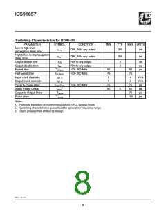 浏览型号ICS91857YGLFT-LF-T的Datasheet PDF文件第8页