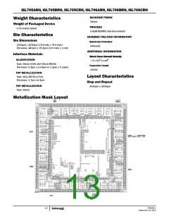 浏览型号ISL705CRHQF的Datasheet PDF文件第13页
