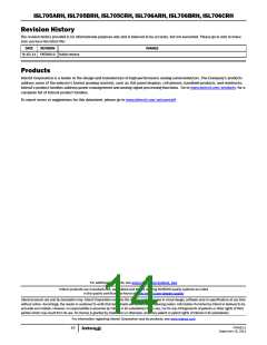 浏览型号ISL705CRHQF的Datasheet PDF文件第14页