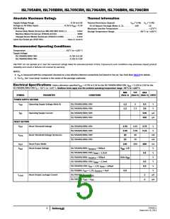 浏览型号ISL705CRHQF的Datasheet PDF文件第5页