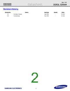 浏览型号K4B2G0846D-HYH9的Datasheet PDF文件第2页