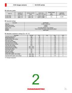 浏览型号S11510-1106的Datasheet PDF文件第2页