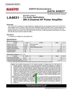 浏览型号LA4631-E的Datasheet PDF文件第1页