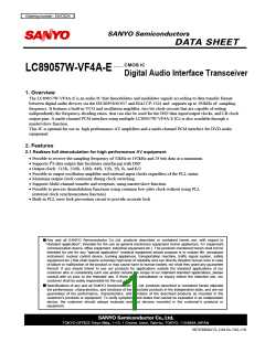 浏览型号LC89057W-VF4A-E的Datasheet PDF文件第1页