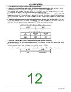浏览型号LC89057W-VF4A-E的Datasheet PDF文件第12页