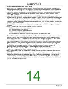 浏览型号LC89057W-VF4A-E的Datasheet PDF文件第14页