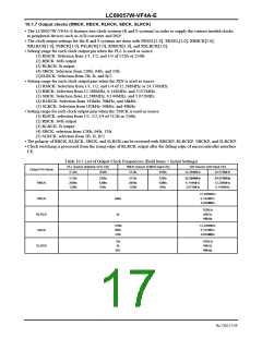 浏览型号LC89057W-VF4A-E的Datasheet PDF文件第17页
