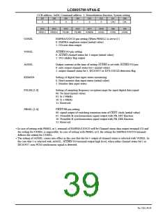 浏览型号LC89057W-VF4A-E的Datasheet PDF文件第39页