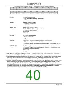 浏览型号LC89057W-VF4A-E的Datasheet PDF文件第40页