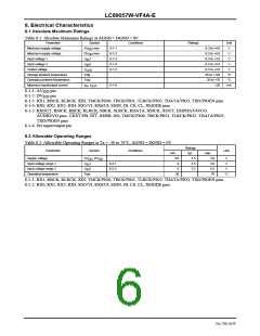 浏览型号LC89057W-VF4A-E的Datasheet PDF文件第6页