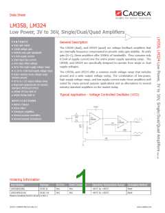浏览型号LM358的Datasheet PDF文件第1页