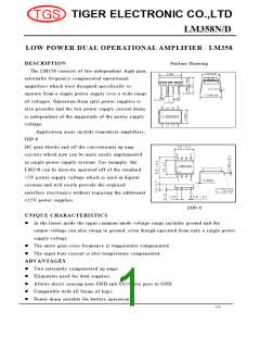 浏览型号LM358D的Datasheet PDF文件第1页