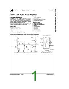 浏览型号LM388的Datasheet PDF文件第1页