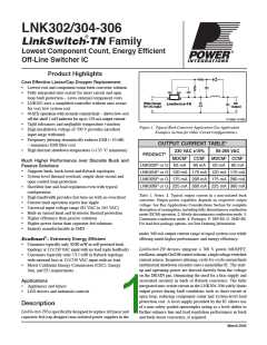 浏览型号LNK306P的Datasheet PDF文件第1页