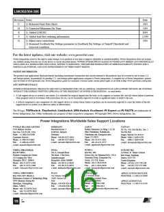 浏览型号LNK306P的Datasheet PDF文件第16页