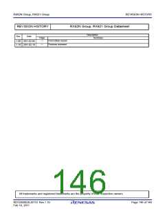 浏览型号R5F562N8BDFB的Datasheet PDF文件第146页