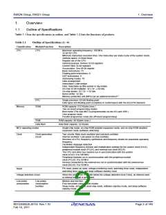 浏览型号R5F562N8BDFB的Datasheet PDF文件第2页