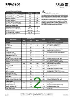 浏览型号RFPA3800的Datasheet PDF文件第2页