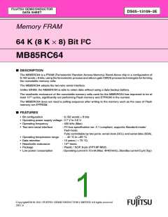 浏览型号MB85RC64的Datasheet PDF文件第1页