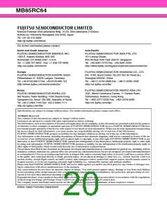 浏览型号MB85RC64的Datasheet PDF文件第20页