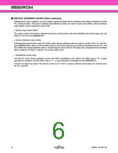 浏览型号MB85RC64的Datasheet PDF文件第6页