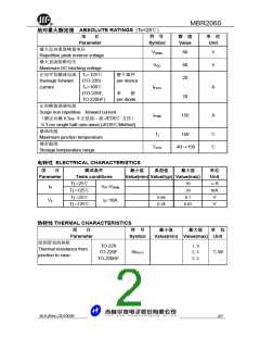 浏览型号MBR2060的Datasheet PDF文件第2页