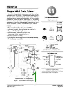浏览型号MC33153P的Datasheet PDF文件第1页