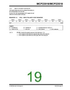 浏览型号MCP23018的Datasheet PDF文件第19页