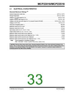 浏览型号MCP23018的Datasheet PDF文件第33页