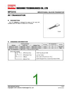 浏览型号MPSH10的Datasheet PDF文件第1页
