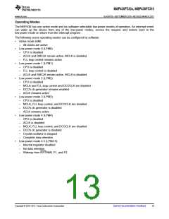 浏览型号MSP430F5310的Datasheet PDF文件第13页