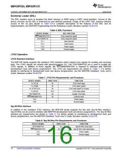 浏览型号MSP430F5308IZQE的Datasheet PDF文件第16页