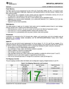 浏览型号MSP430F5310的Datasheet PDF文件第17页