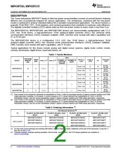 浏览型号MSP430F5310的Datasheet PDF文件第2页