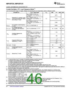 浏览型号MSP430F5310的Datasheet PDF文件第46页