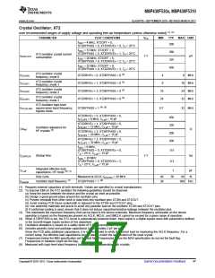 浏览型号MSP430F5310的Datasheet PDF文件第47页
