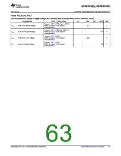 浏览型号MSP430F5310的Datasheet PDF文件第63页