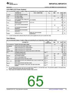 浏览型号MSP430F5310的Datasheet PDF文件第65页