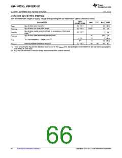 浏览型号MSP430F5310的Datasheet PDF文件第66页