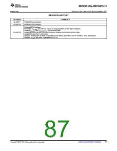 浏览型号MSP430F5310的Datasheet PDF文件第87页