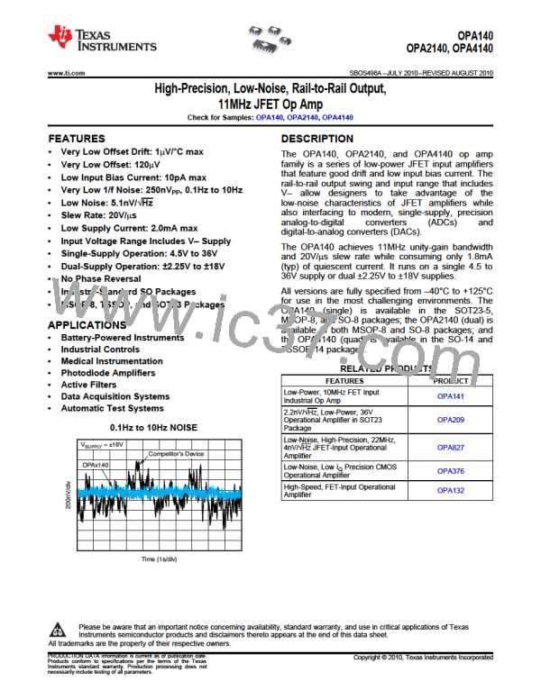 OPA2140AIDGKR图片预览