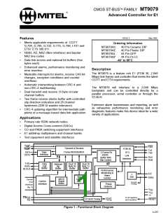 浏览型号MT9079的Datasheet PDF文件第1页