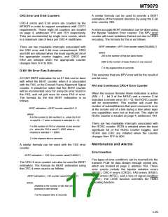 浏览型号MT9079的Datasheet PDF文件第17页